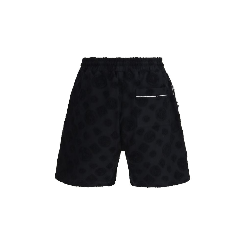 Casablanca Black Cotton Bermuda Shorts