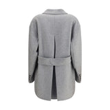 Ermanno Scervino Gray Wool Coat