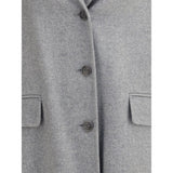 Ermanno Scervino Gray Wool Coat