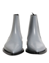 Dolce & Gabbana Light Gray Chelsea Short Ankle Boots Shoes