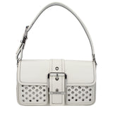 Michael Kors White Leather Shoulder Bag