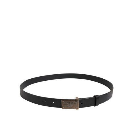 Dolce & Gabbana Black Leather Regular Belt