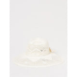 Borsalino White Paper Straw Sunhat