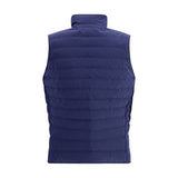 Brunello Cucinelli Blue Polyester Sleveless Jacket