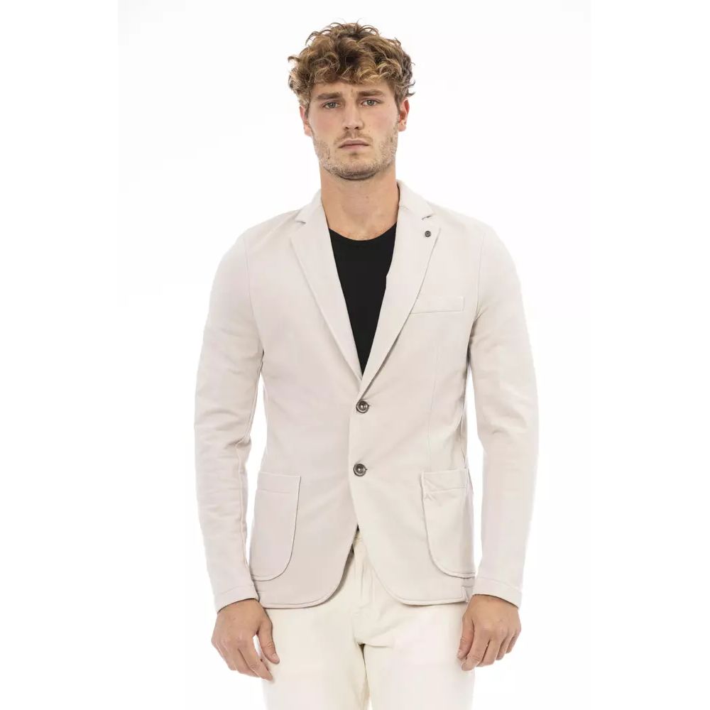 Distretto12 Beige Cotton Blazer