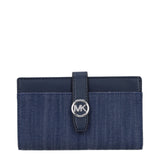 Michael Kors Blue Fabric Wallet