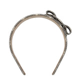 Salvatore Ferragamo Beige Leather Hair Bow