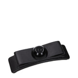 Salvatore Ferragamo Black Leather Hair Clip