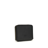 PINKO Black Calf Leather Bos Taurus Wallet