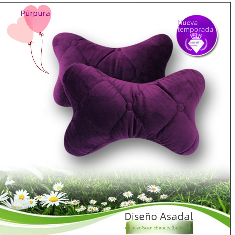 Car Headrest Neck Pillow Winter Plush Side Support