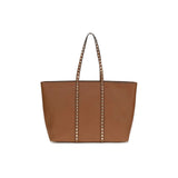Valentino Garavani Brown Calfskin Tote Bag