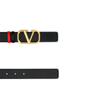 Valentino Garavani Black Calfskin Regular Belt