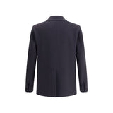 Tom Ford Blue Fleece Wool Coat