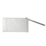 Michael Kors Gray Leather Clutch Bag
