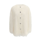 Loulou De Saison White Polyester Coat