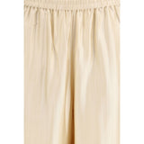 Loulou De Saison Beige Viscose Casual Pants