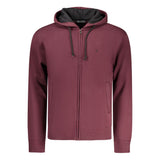 Coveri Moving Red Cotton Men's Hooded Sweatshirt