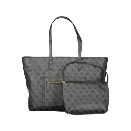 Guess Jeans Grigio Poliuretano Women Handbag