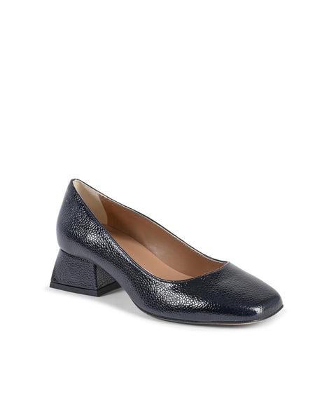 19V69 Italia Blue Leather Ballet Flats