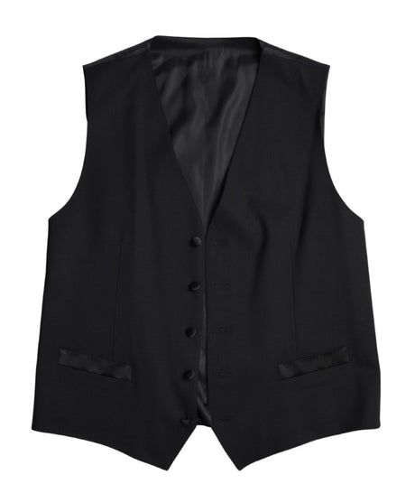 Dolce & Gabbana Black Wool Two-Piece Suit