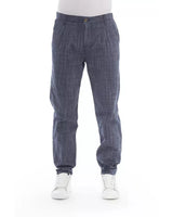 Baldinini Trend Blue Cotton Chino Pants
