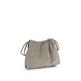 Brunello Cucinelli Gray Calf Leather Bos Taurus Clutch Bag