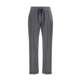 Brunello Cucinelli Gray Cotton Athletic Pants