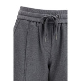Brunello Cucinelli Gray Cotton Athletic Pants