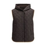 Brunello Cucinelli Brown Nylon Sleveless Jacket