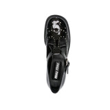 Miu Miu Black Calfskin Ballet Flats