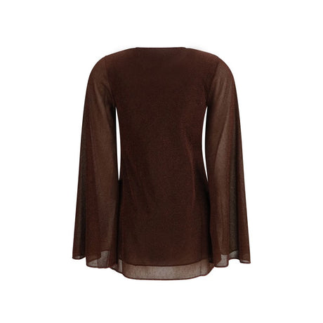 Oséree Brown Polyamide Bermuda Shorts