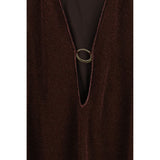 Oséree Brown Polyamide Bermuda Shorts