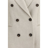Brunello Cucinelli Beige Linen Blazer