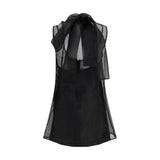 Staud Black Polyester Casual Dress