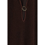 Oséree Brown Polyamide Casual Dress