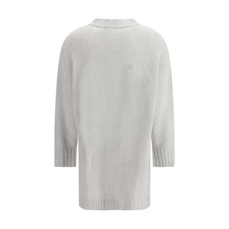 Fabiana Filippi Gray Wool Cardigan