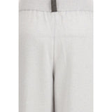Fabiana Filippi Gray Fleece Wool Casual Pants