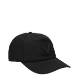 Valentino Garavani Black Cotton Cap (Baseball Hat)