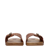 Isabel Marant Brown Leather Slippers