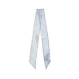 Alexander McQueen Light Blue Silk Scarf