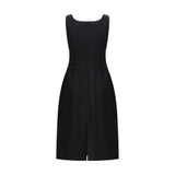 Magda Butrym Black Cotton Casual Dress