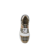 Burberry Beige Rubber Athletic Sneakers