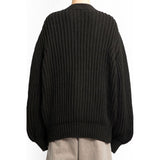 Lemaire Brown Cotton Cardigan