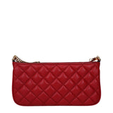 Versace Red Leather Crossbody Bag