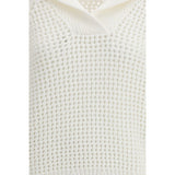 Brunello Cucinelli White Cotton Sweatshirt