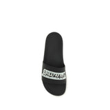 Balenciaga Black Rubber Sandals
