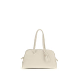 Jacquemus White Calf Leather Bos Taurus Shoulder Bag