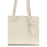 Jacquemus White Calf Leather Bos Taurus Shoulder Bag