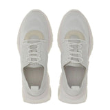 Salvatore Ferragamo White Nylon Athletic Sneakers