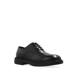 Salvatore Ferragamo Black Calfskin Oxfords And Derbies
